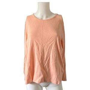 Lands End Peach Shaped Fit Knit Top Classic Casual Size XLP Petite